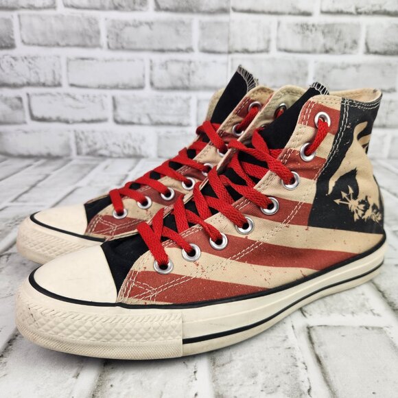 Converse CTAS Vintage American Flag Women's Size 9 Men's 7 High Top Shoe Comfort - Picture 3 of 11